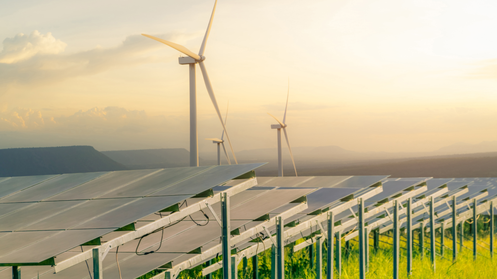 solar and windmill farm